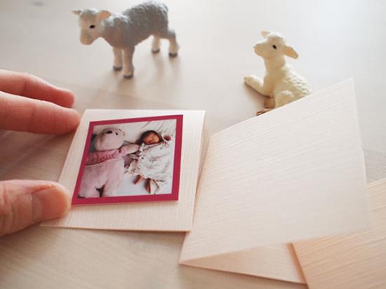 子どもの写真入りメッセージカードの作り方の手順
